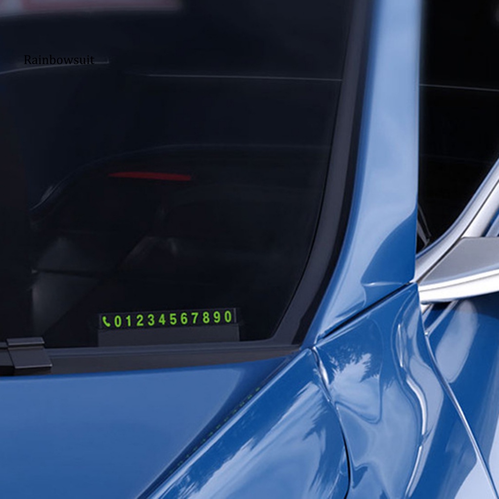 [RB] Thẻ Đậu Xe Tạm Thời Để Lại Số Điện Thoại Dạ Quang Đơn Giản Tiện Lợi Dành Cho Xe Hơi