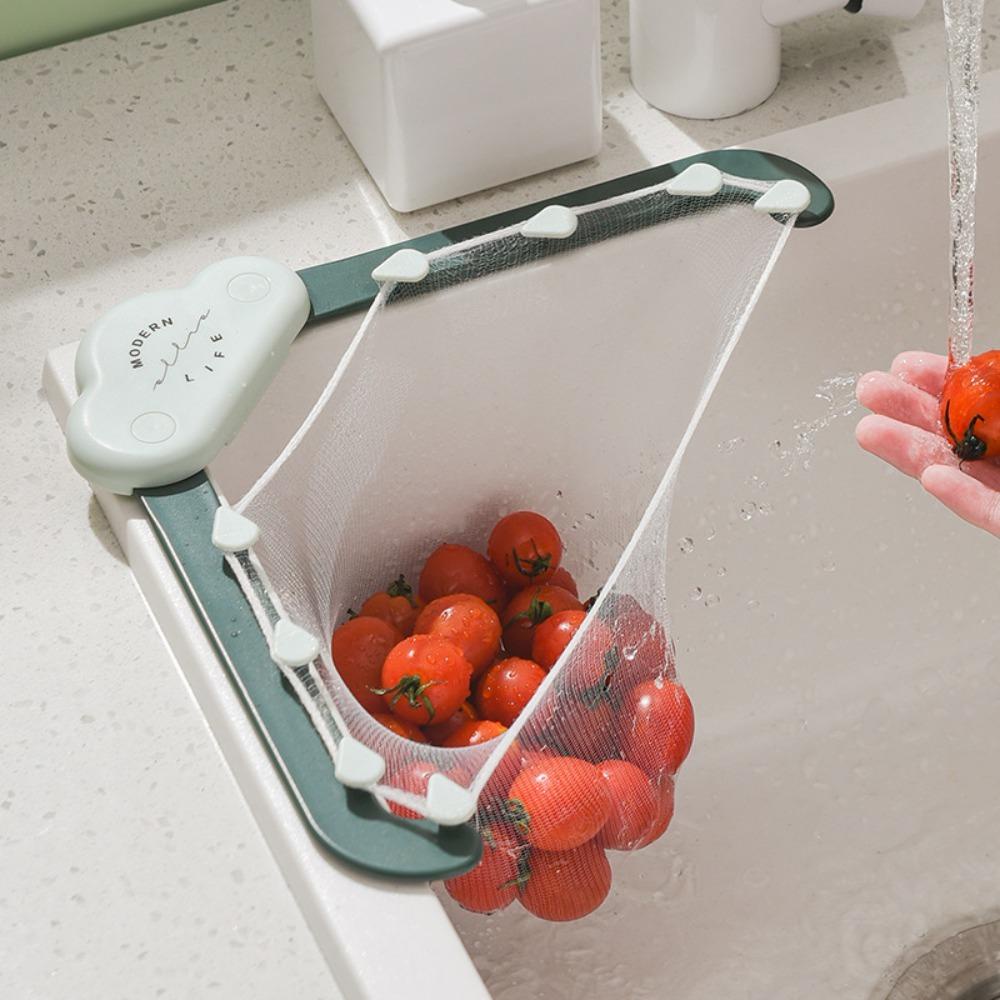 LONTIME Giá Lưới Thoát Nước Lọc Rác Chống Tắc Nghẽn Màu Xanh Lá Cây Dành Cho Bồn Rửa Nhà Bếp