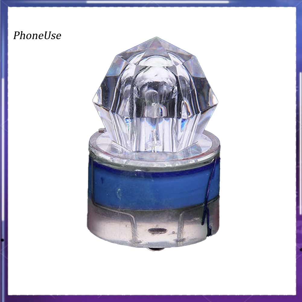 Mồi Câu Cá Giả Hình Kim Cương Dưới Nước Bằng PU Có Đèn LED