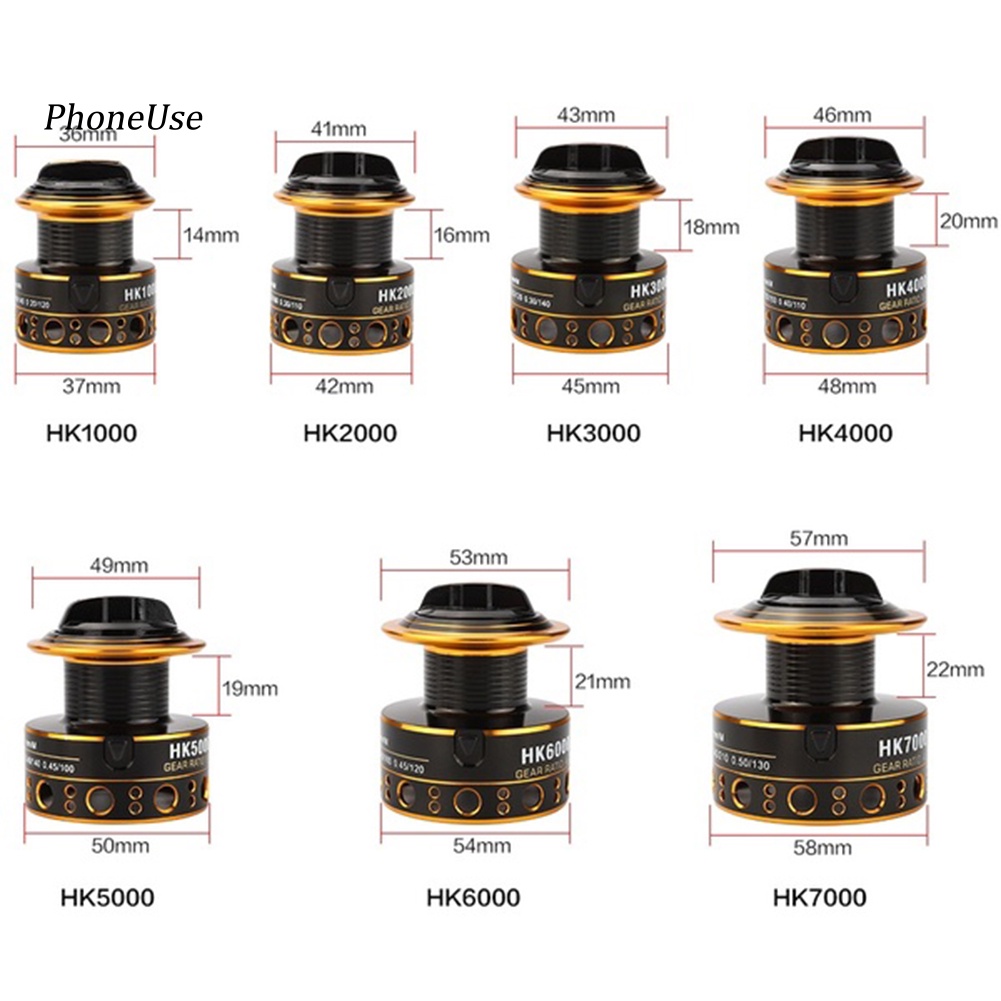 Máy Câu Cá PU 1000-7000 12BB Chất Lượng Cao