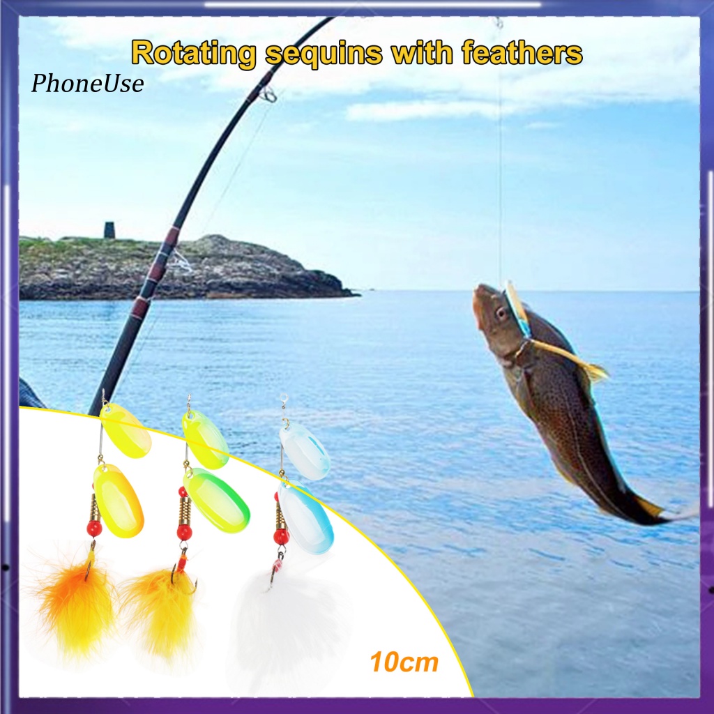 Mồi Xoay Câu Cá PU 10cm 17g Bằng Hợp Kim Kẽm Màu Sắc Tươi Sáng