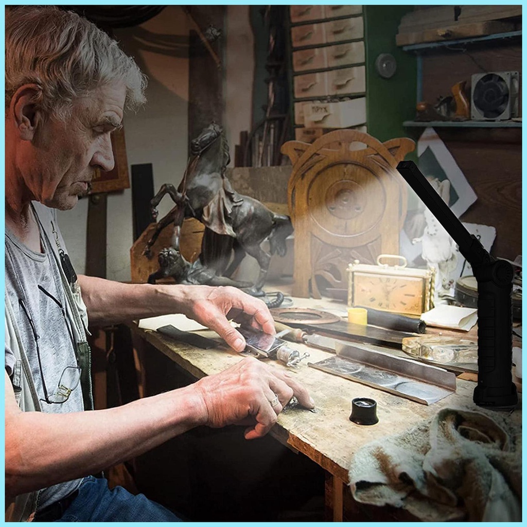 Đèn Pin Led Từ Tính Sạc Được Thiết Kế Chuyên Dụng Cho Đi Làm / Leo Núi tdevn