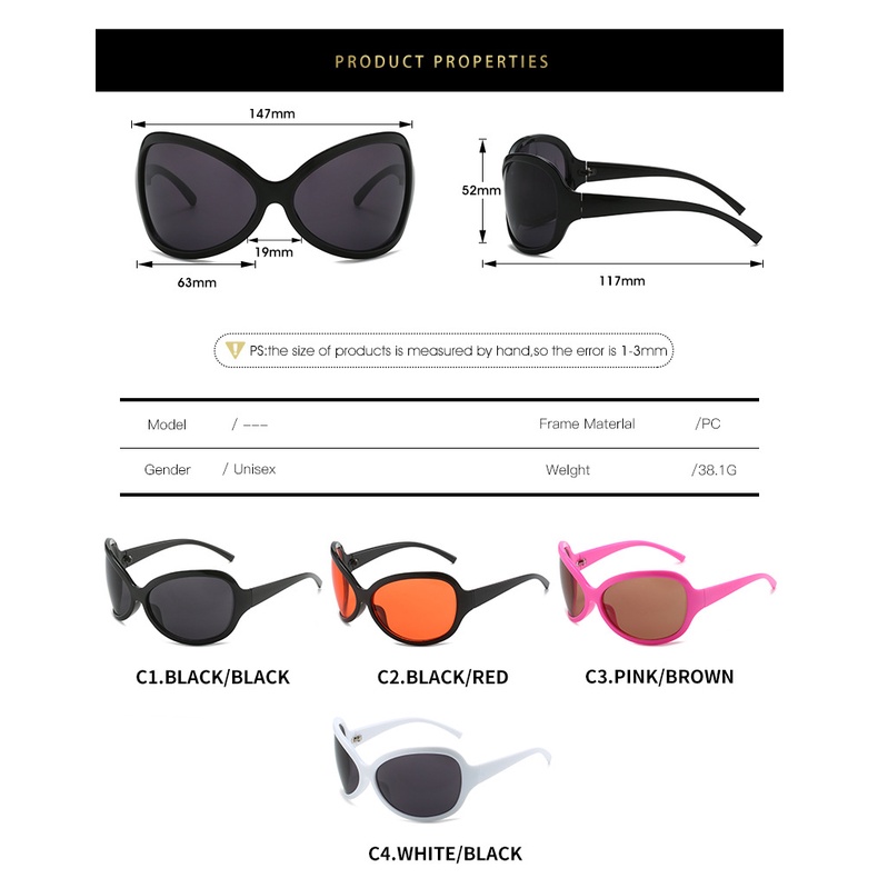 Kính Mát Gọng Lớn Phong Cách Âu Mỹ Mới 2023