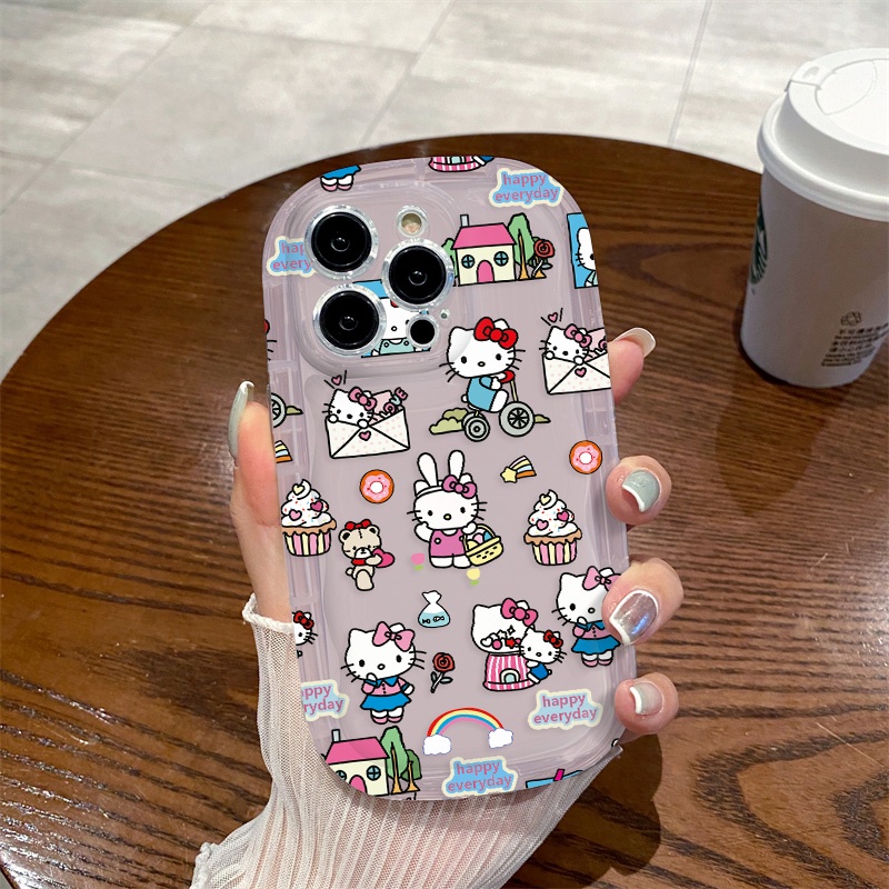 Ốp Điện Thoại Silicon TPU Mềm Trong Suốt Chống Sốc In Hình Thỏ Dễ Thương Cho IPhone 11 14 13 12 Pro XS Max X XR 7 + 8 Plus