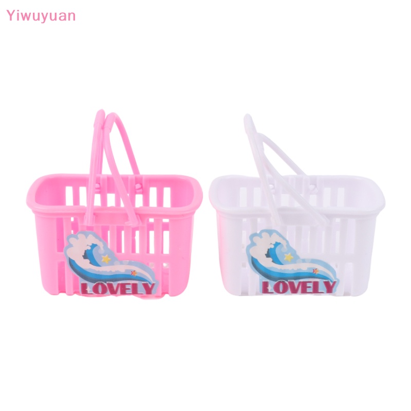 1 Bộ Giỏ Đựng Đồ Giặt Bằng Sắt Cho Nhà Búp Bê Mới