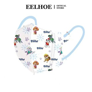 Eelhoe 10 cái Mặt nạ hoạt hình dễ thương 3d Bao bì độc lập Mặt nạ trẻ em dùng một lần Mặt nạ mới thoáng khí Xuân hè của Đội ngũ đặc vụ Wang Wang
