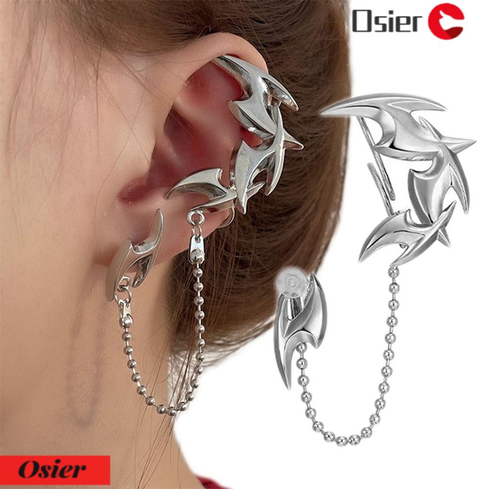 OSIER1 Khuyên Kẹp Tai Không Xỏ Lỗ Bằng Hợp Kim Hóa Trang Punk Gothic Thời Trang Cho Nam Và Nữ