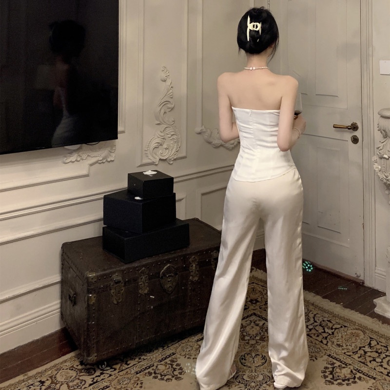 Áo Hai Dây Vải Satin Dáng Ôm Thời Trang Quyến Rũ Cho Nữ