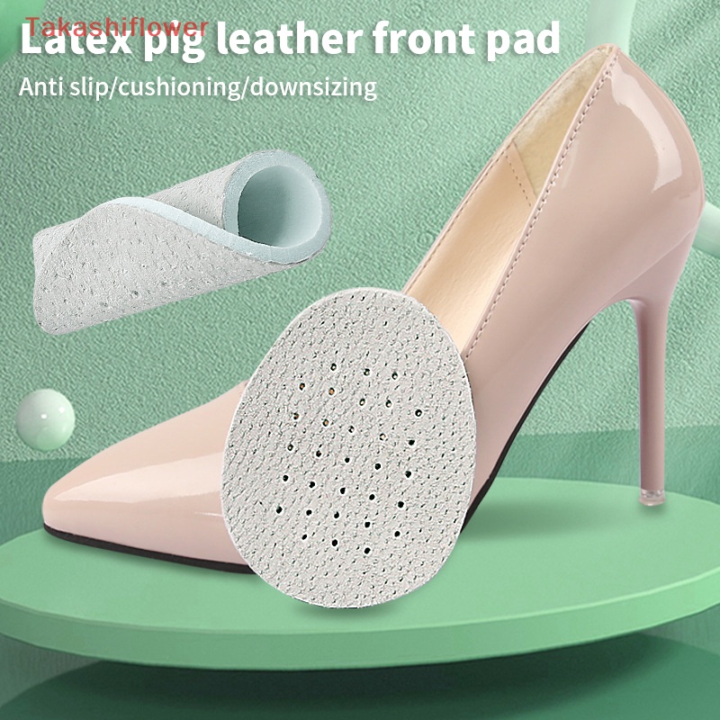 1 Cặp Đệm Da Lót Giày Cao Gót Mềm Mại Thấm Hút Mồ Hôi Chống Trượt Thoáng Khí