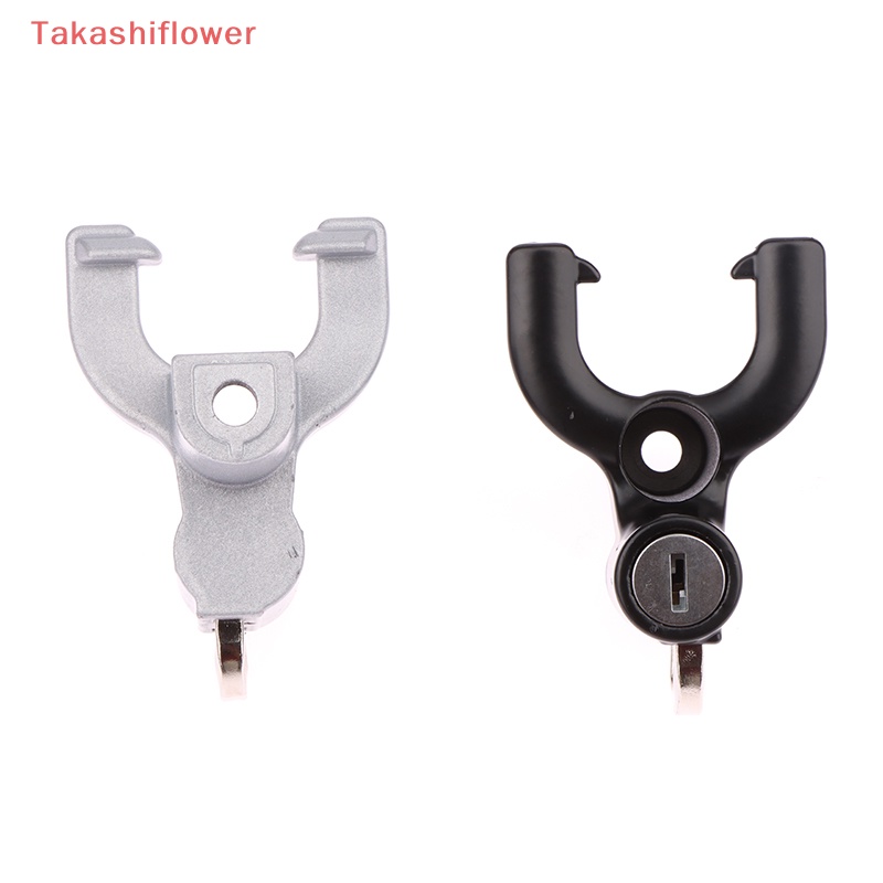 1 Khóa Tay Lái Xe Đạp / Mũ Bảo Hiểm Bằng Hợp Kim Nhôm Kèm Móc Tiện Dụng