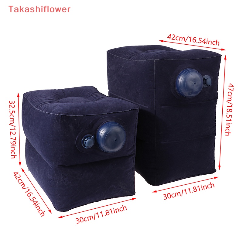 Gối Kê Chân Bơm Hơi Dài Có Thể Điều Chỉnh Chiều Cao Tiện Dụng Khi Đi Du Lịch