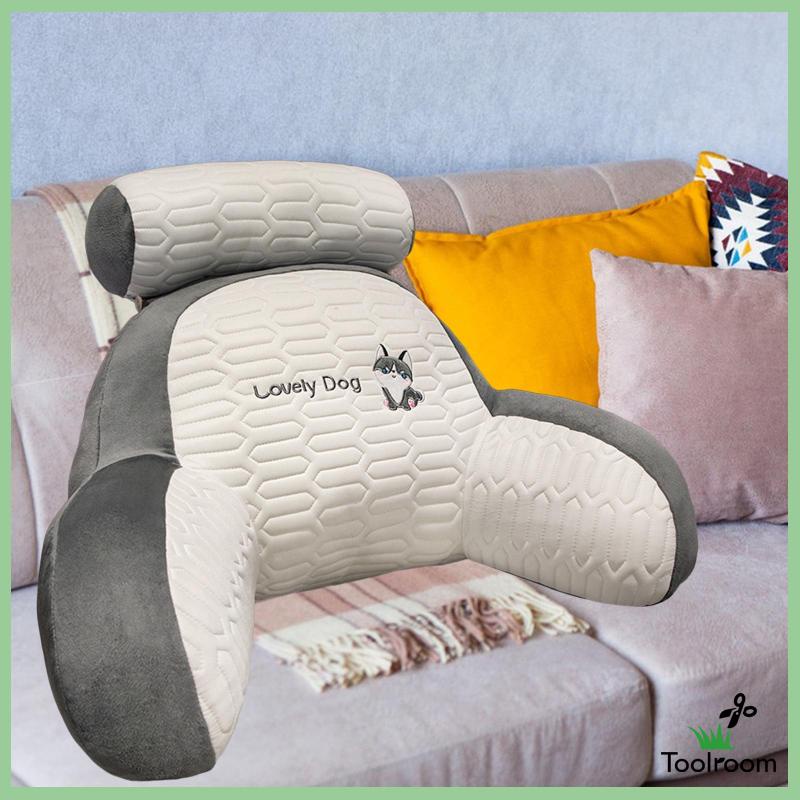 Gối Đọc Sách Hình Chữ T Có Khóa Kéo Họa Tiết Hoạt Hình Cho Phòng Khách / Xe Hơi / Ghế Sofa