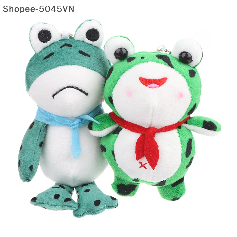 Móc Khóa Hình Chú Ếch Nhồi Bông Mềm Mại Dễ Thương