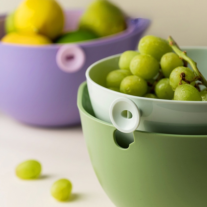 Rổ Rửa Rau Củ Quả Hai Lớp 2 Trong 1 Có Tay Cầm Tiện Lợi Dành Cho Nhà Bếp