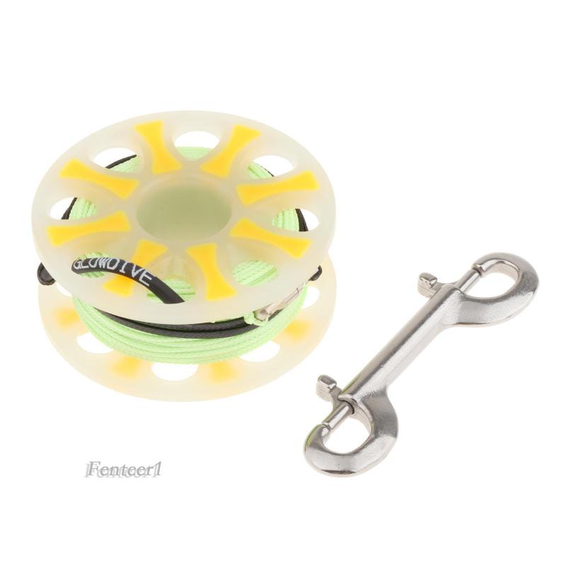 Cuộn Dây Dạ Quang Bằng Thép Không Gỉ 30M / 100ft Chuyên Dụng Cho Thợ Lặn