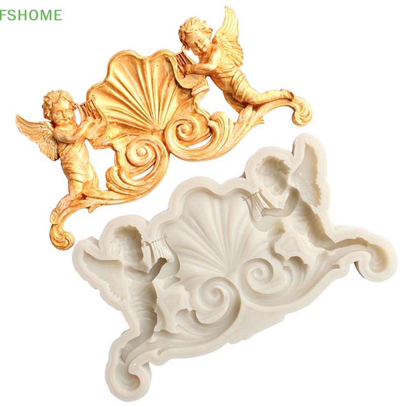 Fshome Khuôn silicone Làm Bánh Hình Thiên Thần