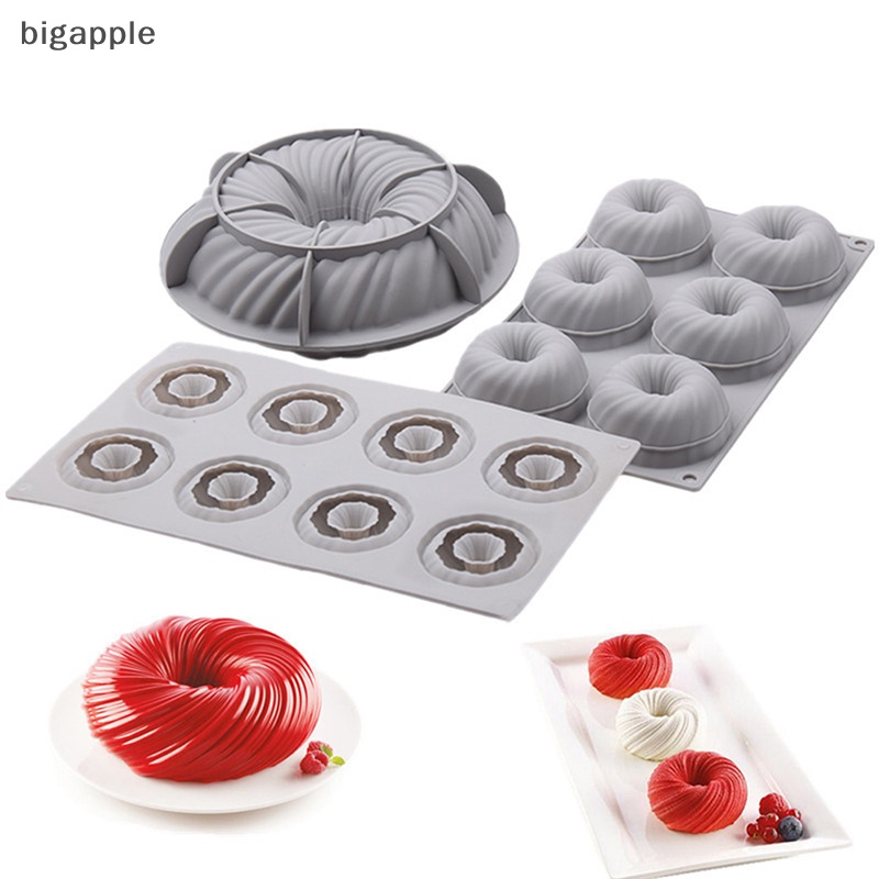 Khuôn Silicone Tạo Hình Xoắn Ốc Trang Trí Bánh