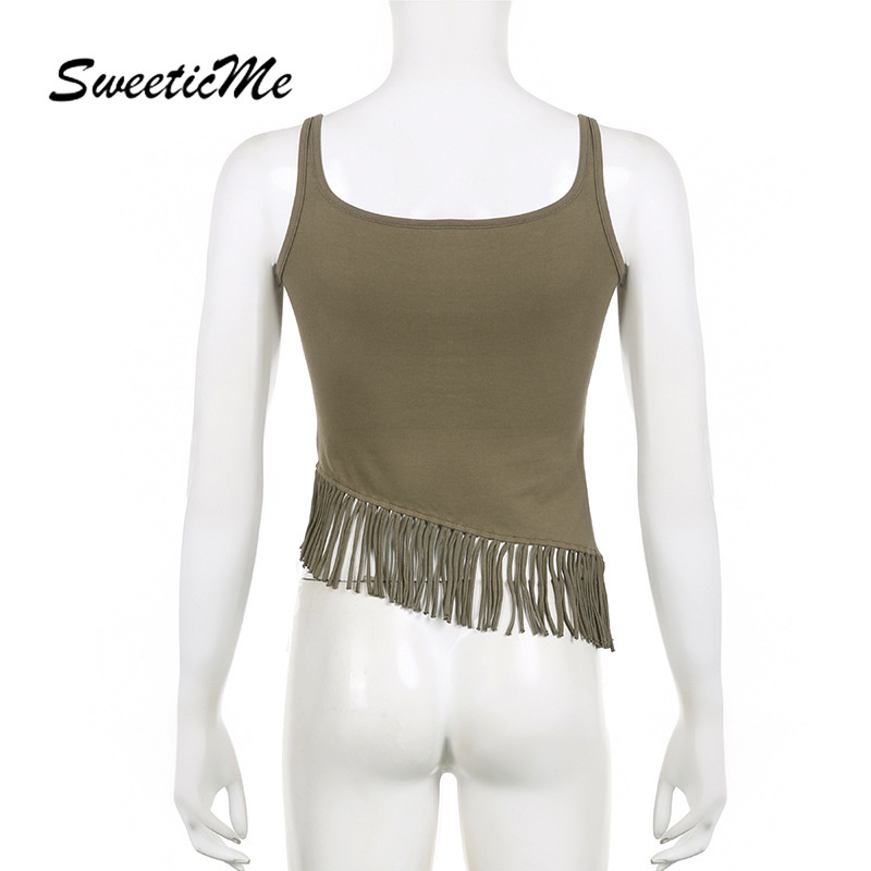 Áo Tank Top Cổ Vuông Ôm Dáng In Họa Tiết Thời Trang 2023 Cho Nữ