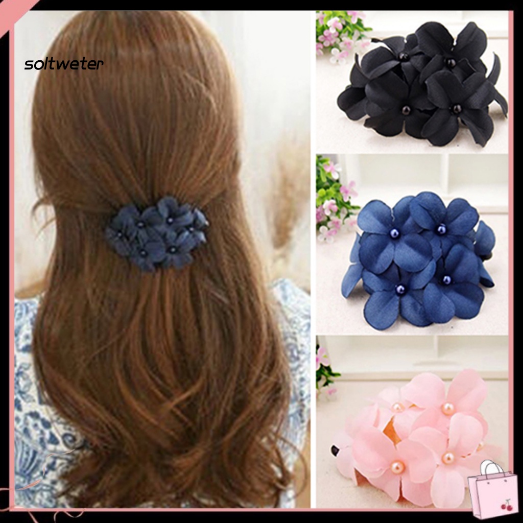 Kẹp Tóc Càng Cua Đính Hoa / Chuối Ngọt Ngào Cho Nữ