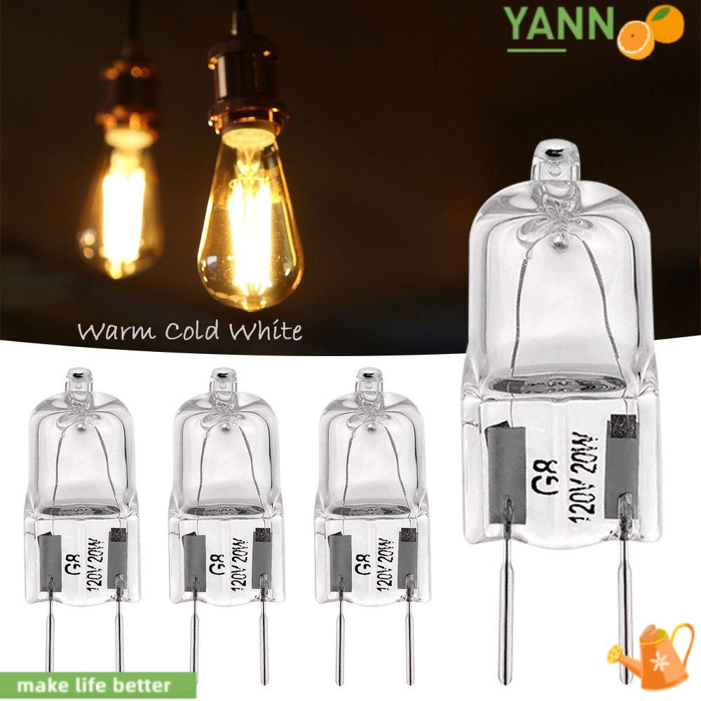 YANN1 Bóng Đèn Halogen G8 Ánh Sáng Trắng Ấm Thay Thế Tiện Dụng