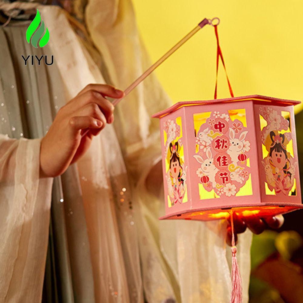 YIYU Lồng Đèn Thủ Công Họa Tiết Hoạt Hình Phong Cách Trung Hoa Cổ Điển