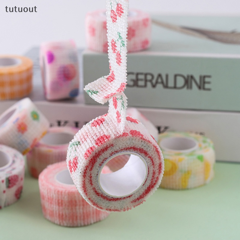 Set 5 Băng Đeo Ngón Tay Tự Dính Bằng Vải Không Dệt Co Giãn In Hình Xăm Thể Thao Dành Cho Thú Cưng