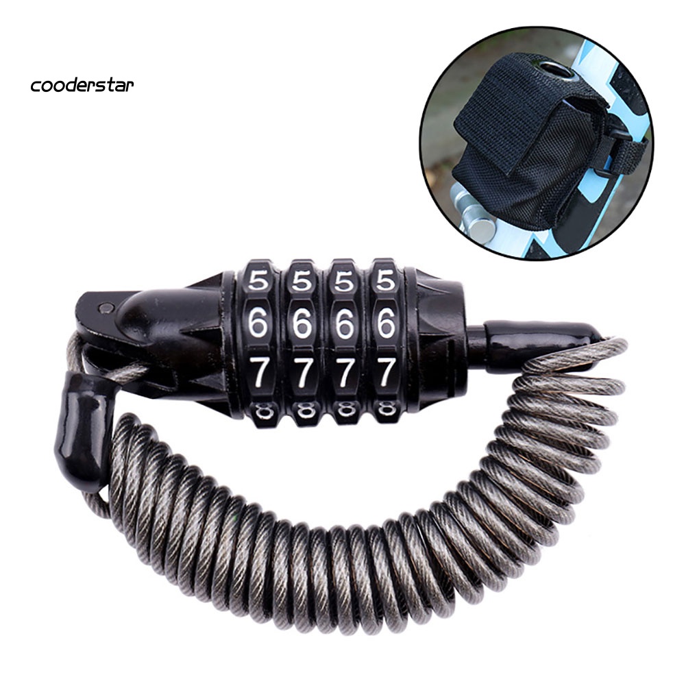 Khóa Xe Đạp 4 Số Chống Trộm Đa Năng