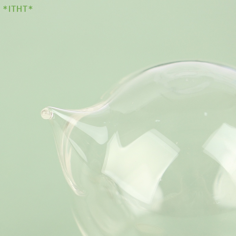 Quả Địa Cầu Rỗng Mini Bằng Thủy Tinh Có Đế Gỗ Dùng Trang Trí Tiểu Cảnh DIY Mới