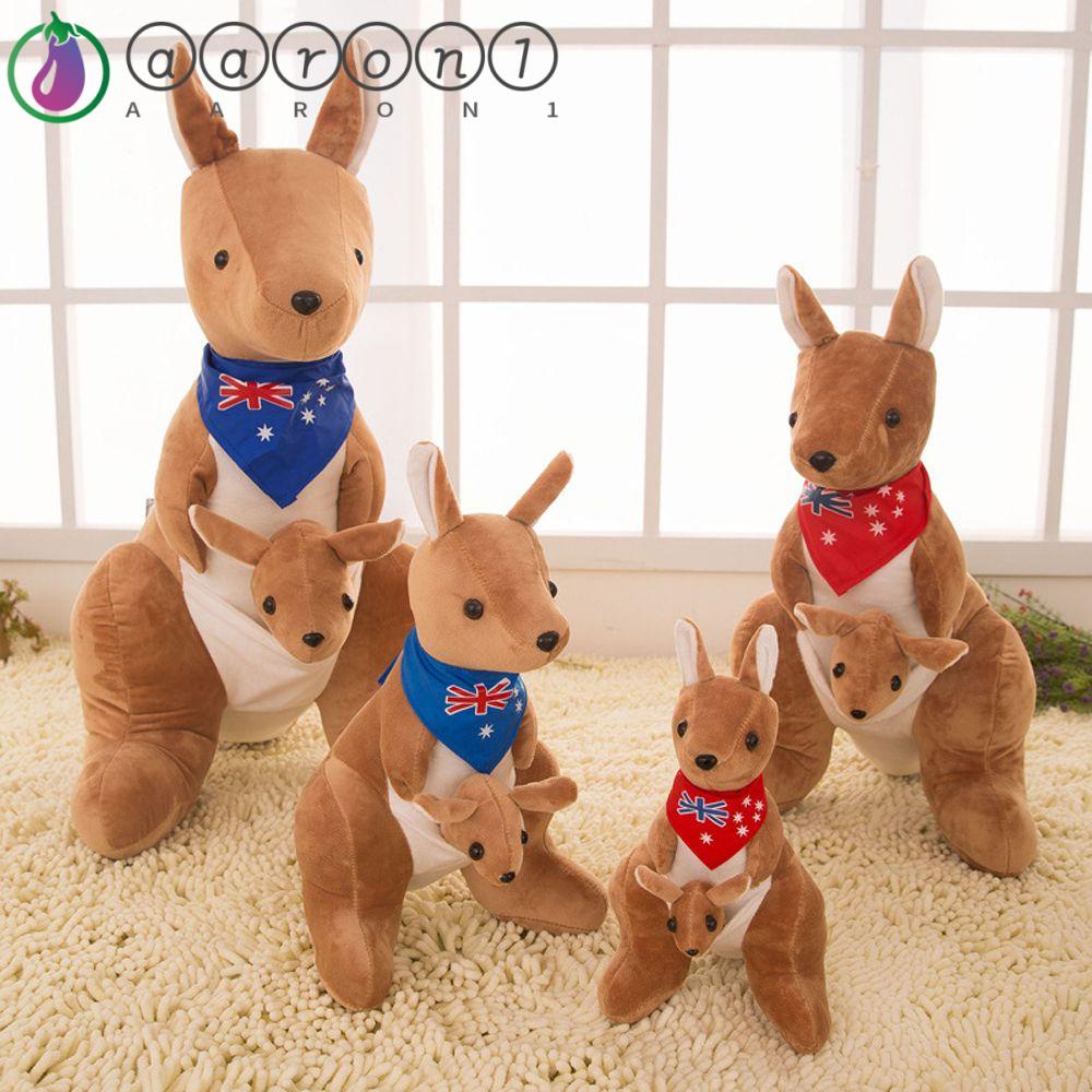 AARON1 Thú Nhồi Bông Hình Kangaroo Dễ Thương 28 / 38CM