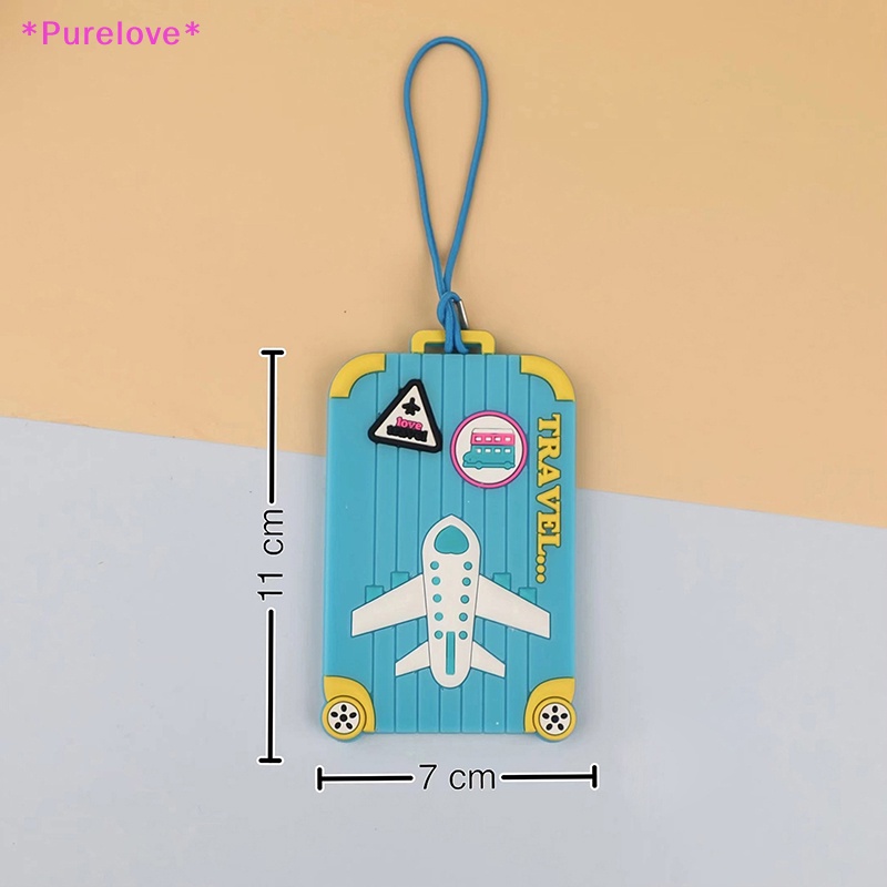 Thẻ Đánh Dấu Hành Lý Bằng Silicon PVC Phong Cách Thời Trang Sáng Tạo Mới