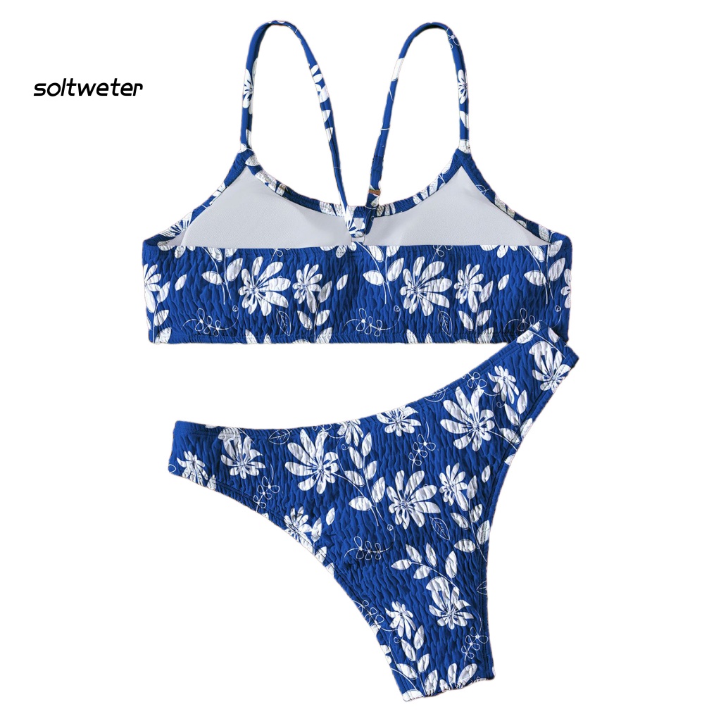 Bộ Bikini 2 Mảnh Hai Mảnh Không Dây In Họa Tiết Nhiều Màu Sắc Dành Cho Nữ