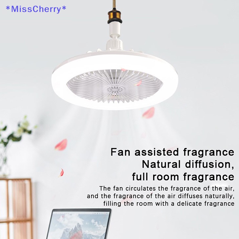 Mchy &gt; Quạt Trần Có Đèn Và Điều Khiển 360 Độ° Quạt Điện Làm Mát Dạng Xoay E27 Trang Trí Nhà Cửa Mới
