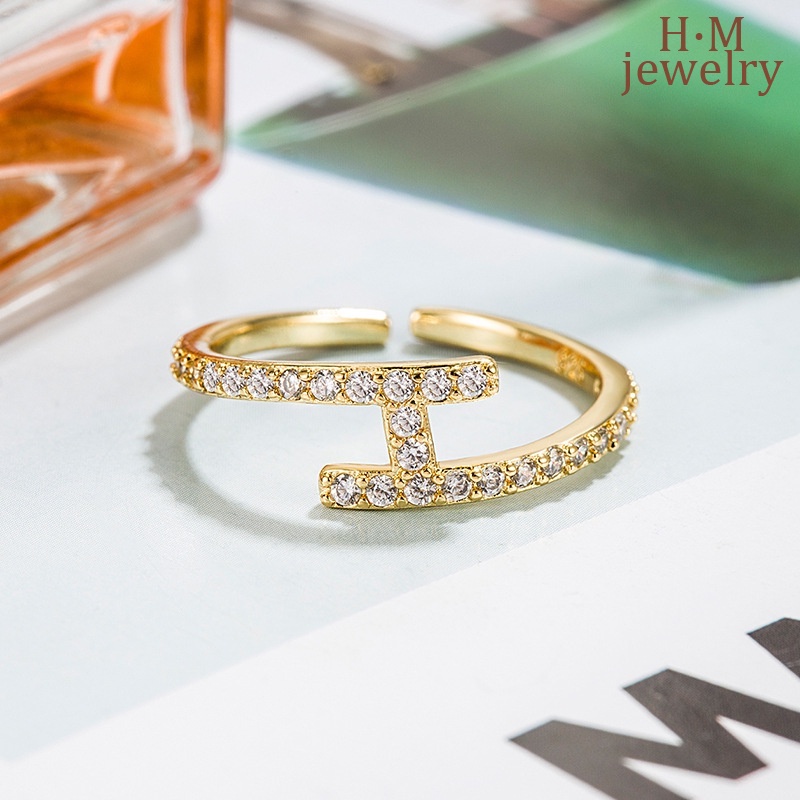 Nhẫn Bạc S925 AAA Zircon H Mẫu Mới 2023