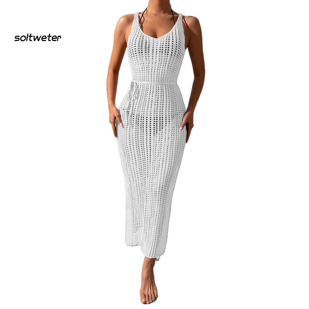 Đồ Bơi Che Phủ Toàn Thân Không Tay Hở Lưng Thiết Kế Xuyên Thấu Gợi Cảm Cho Nữ