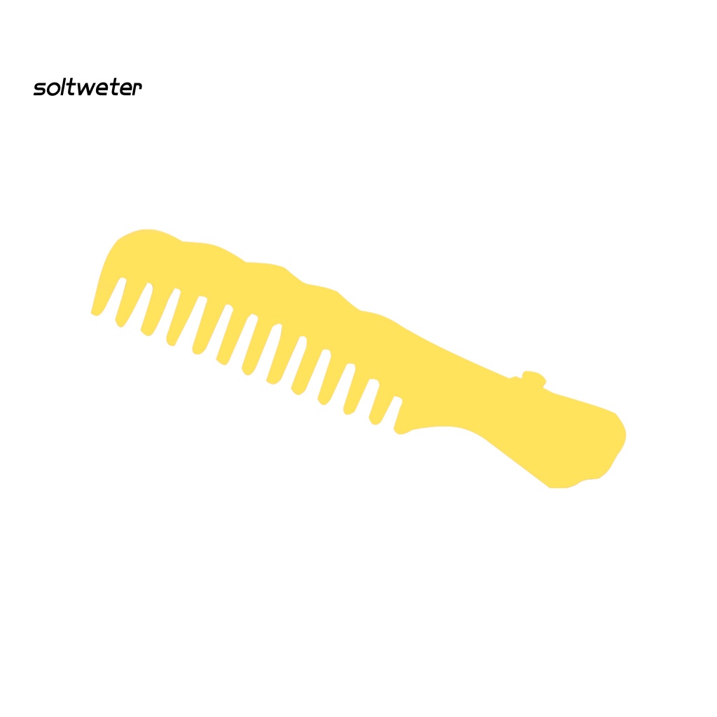 Kẹp Tóc Màu Trơn Chống Trượt Thiết Kế Hình Lược Hoạt Hình Dễ Thương