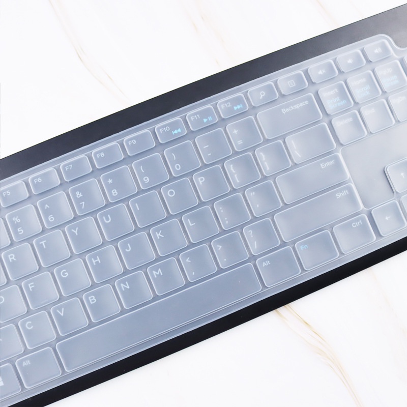 Miếng Dán Bàn Phím Máy Tính Dell KM117 WK117 WK118 KM3322W Bằng Silicon Mềm Siêu Mỏng