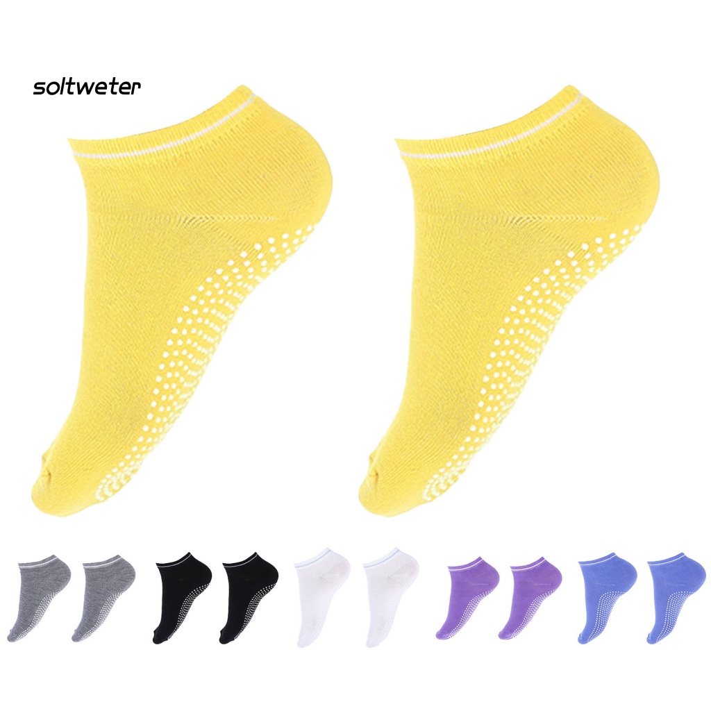1 Đôi Tất Thể Thao Bằng Polyester Mỏng Thoáng Khí Chống Trượt