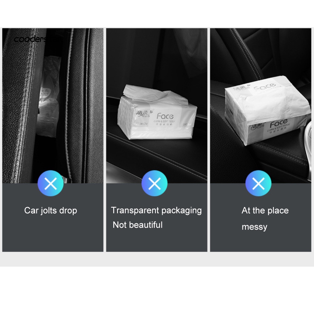 Hộp Đựng Khăn Giấy Giả Da Hình Chữ Nhật Ốp