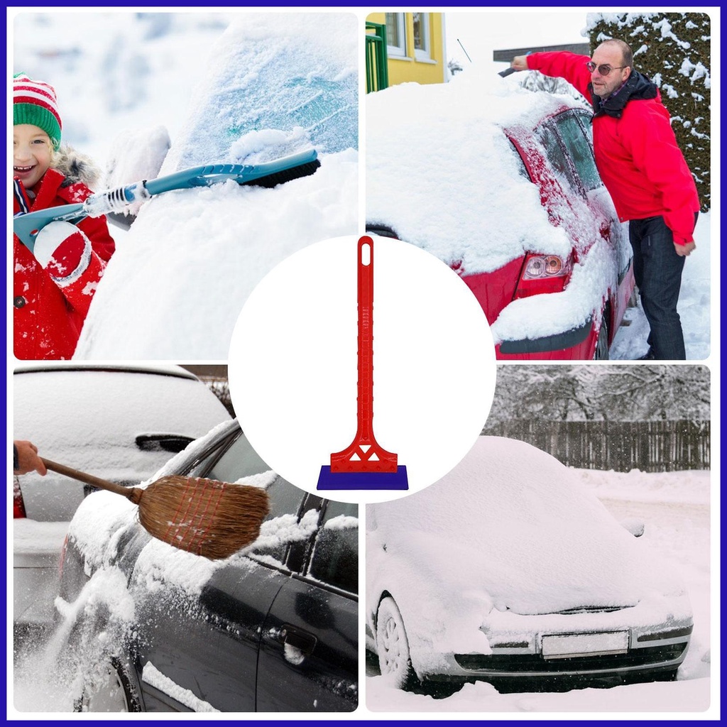 Dụng Cụ Cạo Tuyết Chống Trầy Xước Bền Bỉ Với Tay Cầm Dài Chống Trượt