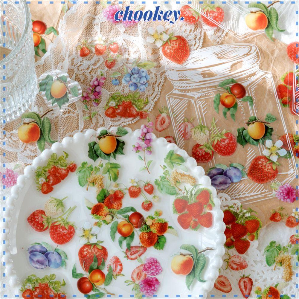 CHOOKEY Bộ 35 Miếng Dán Trong Suốt Trang Trí Album Hình Lọ Hoa Bướm Xinh Xắn