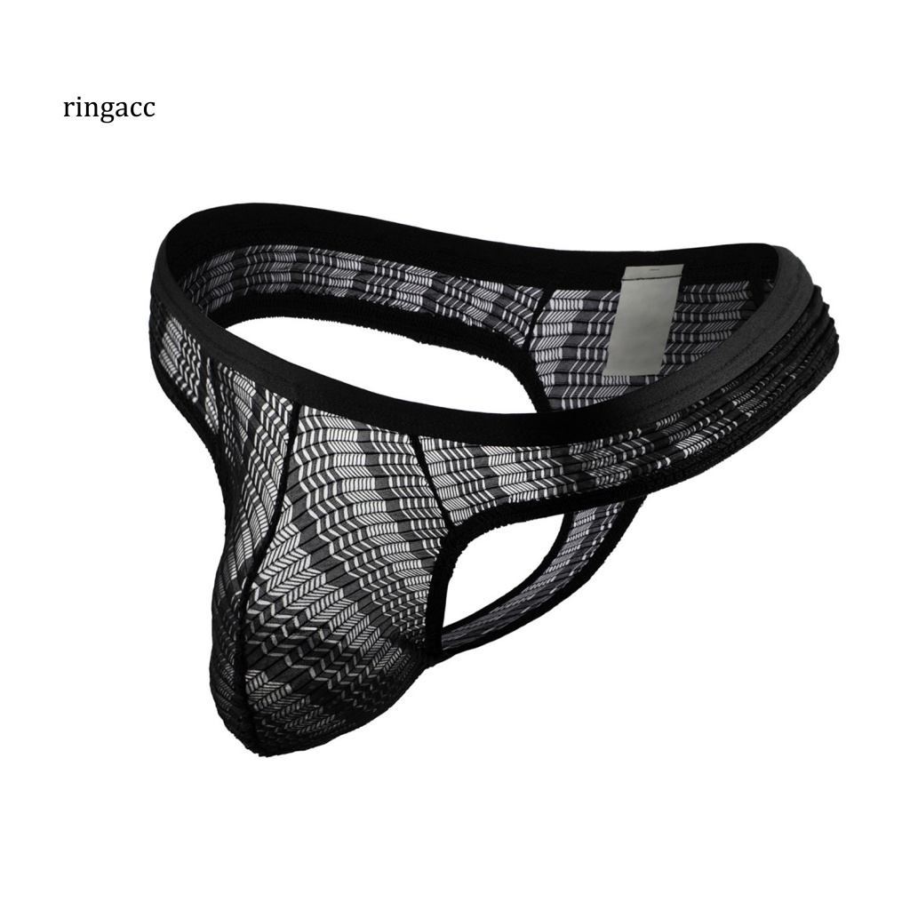 Rga Quần Lót Nam G-string Lưng Thấp Co Giãn Thoáng Khí Chống Lộ Màu Trơn