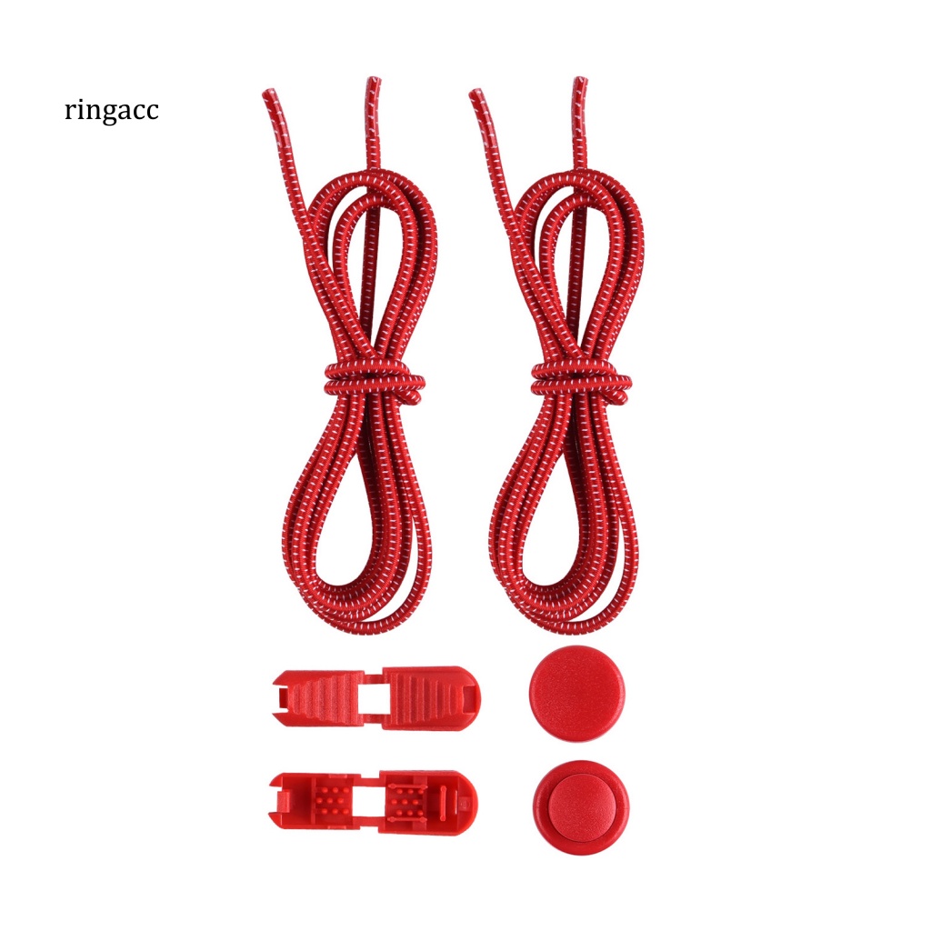 Rga 1 Bộ Dây Giày Thể Thao Không Cần Buộc Co Giãn Nhiều Màu Sắc Có Thể Điều Chỉnh Dành Cho Trẻ Em Và Người Lớn