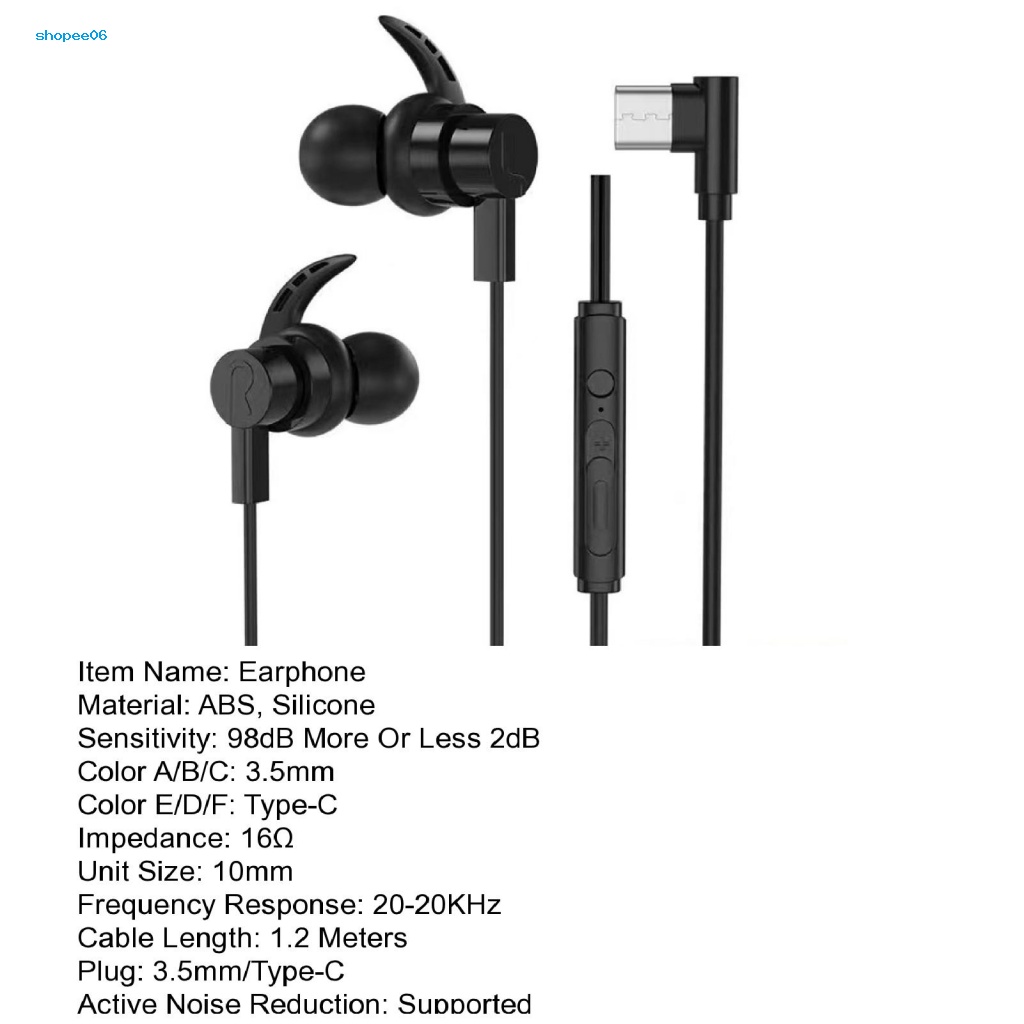 Tai Nghe Nhét Tai Jack 35mm / Type-C Có Micro Chuyên Dụng Cho Điện Thoại Máy Tính