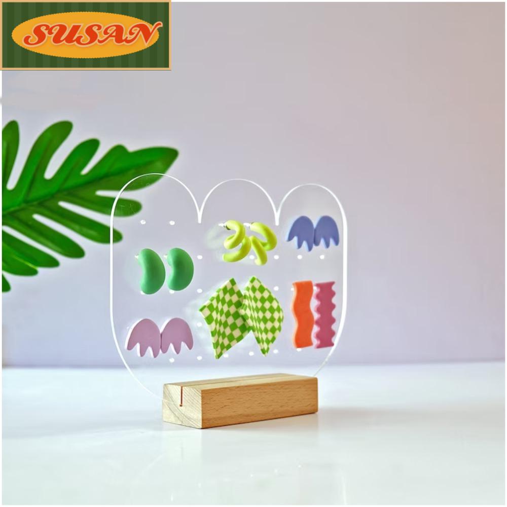 SUSANS Giá Đỡ Trưng Bày Trang Sức Trong Suốt Để Bàn Trang Trí