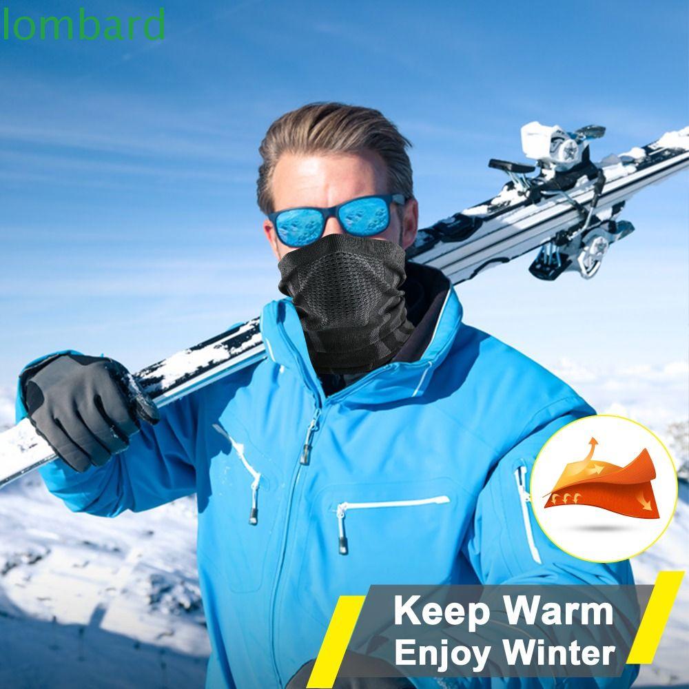 LOMBARD Khẩu Trang Bandana Che Mặt Giữ Ấm Chống Gió Chống Nắng Mềm Mại Dùng Khi Đạp Xe Ngoài Trời