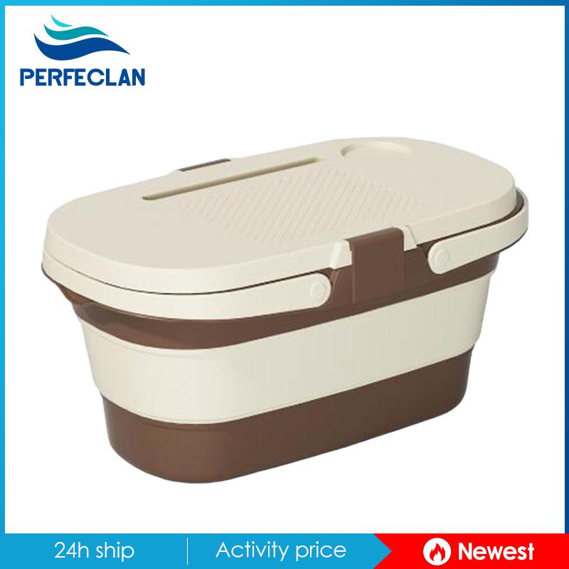 Giỏ Đựng Thức Ăn Đa Năng Chống Thấm Nước Có Nắp Đậy Tiện Dụng Mang Theo Du Lịch Cắm Trại