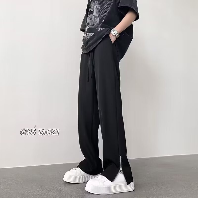 Quần Thể Thao Rút Dây Daigou Nylon Mỏng Phong Cách Dongdaemun Hàn Quốc Cho Nam