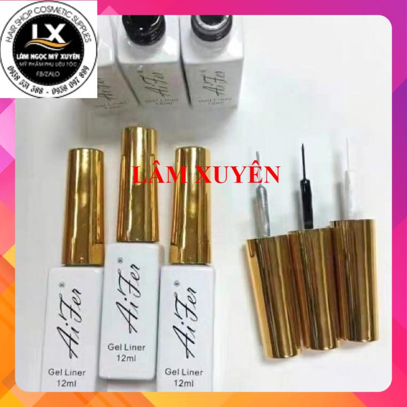 Cọ nét sơn gel 🔥GIÁ RẺ🔥 AIFER 12ml, sơn nét, phen đầu móng, màu trắng, màu đen, nhủ vàng, nhủ bạc, sẵn hàng cho thợ nail