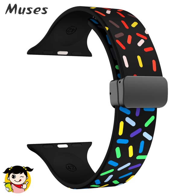 Dây Đeo Đồng Hồ Bằng Silicone Mềm 49mm 45mm 44mm 41mm 40mm 38mm Cho IWatch