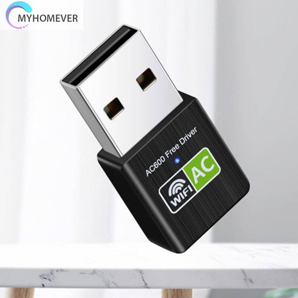 Thiết Bị Nhận Tín Hiệu WiFi 600Mbps USB Hai Băng Tần Kép Cho Máy Tính Để Bàn / Laptop